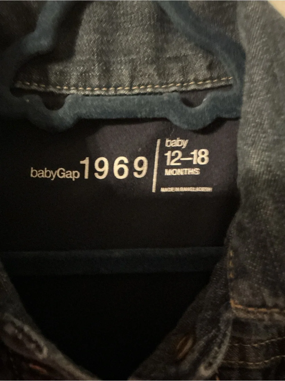 GAP Navy Blue Kids Denim Jacket